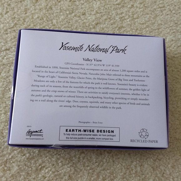 Yosemite National Park 500+ puzzle - Picture 3 of 3